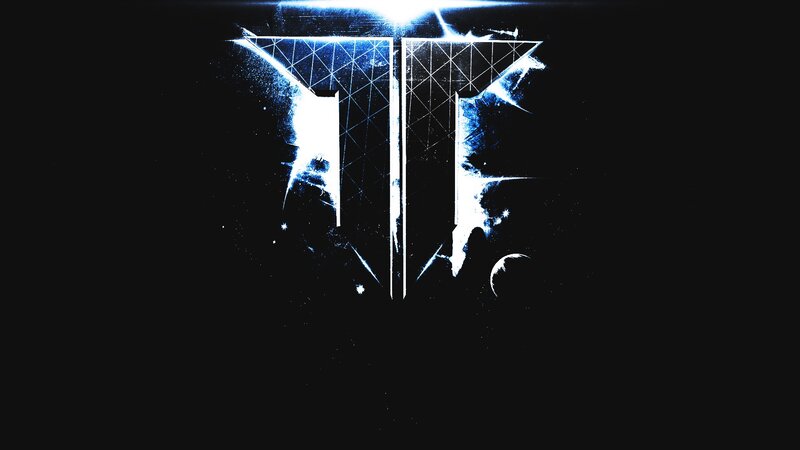 Glowing Logo on Black — Dramatic