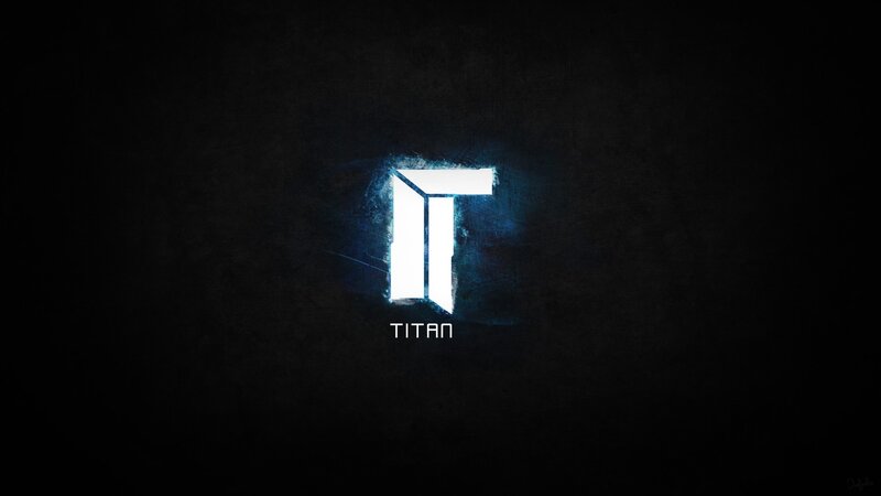 Glowing Logo on Dark Background — Black