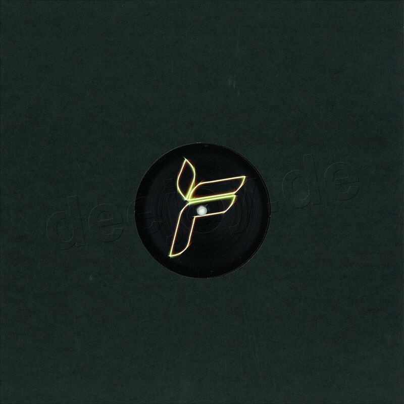 glowing logo on vinyl record