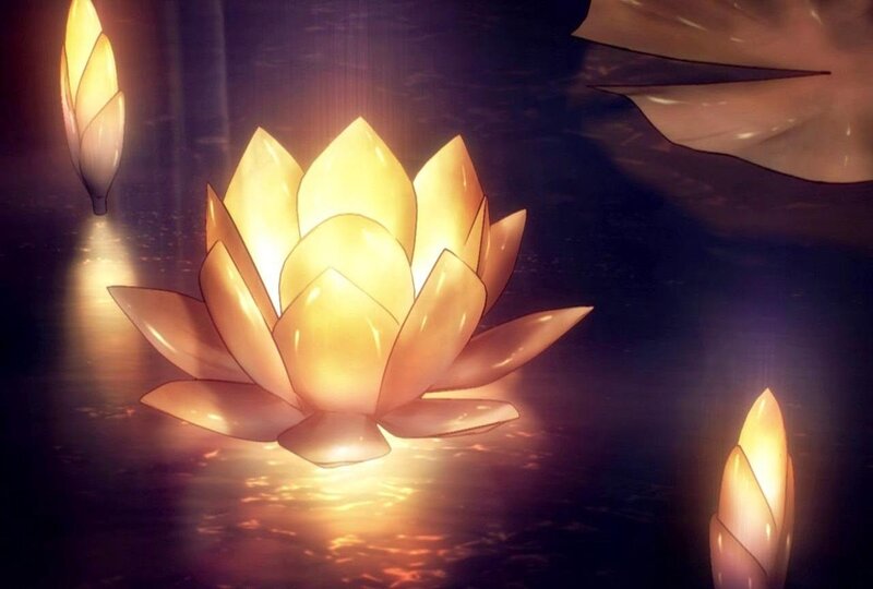Glowing Lotus Lanterns — Yellow