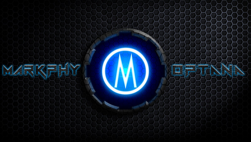 Glowing M Logo — Blue
