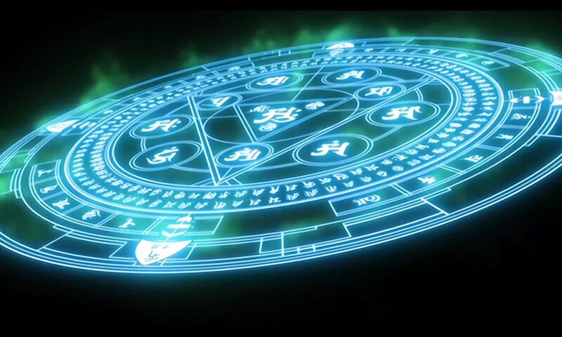 Glowing Magical Circle — Blue