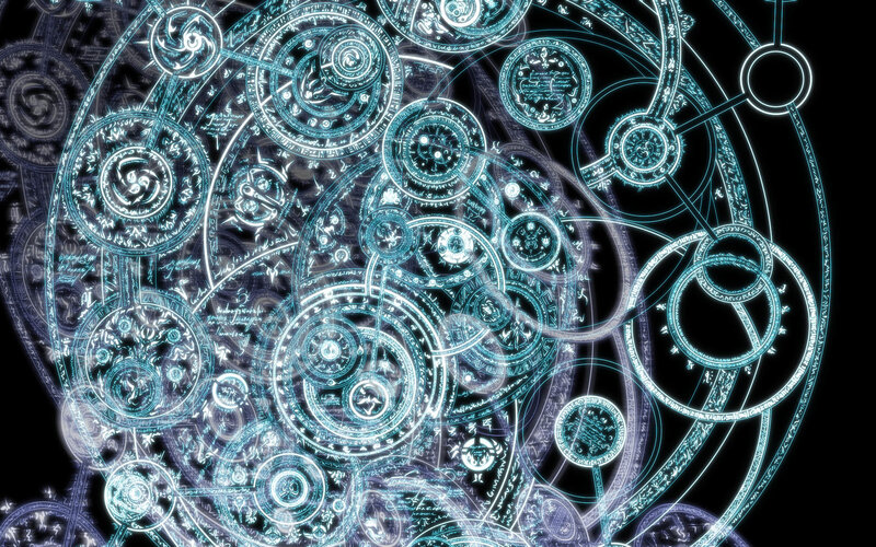 glowing magical circle patterns