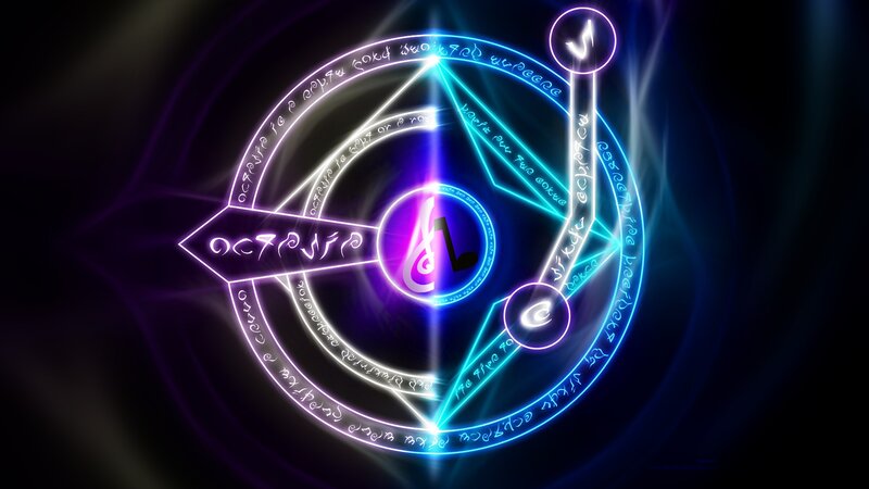 Glowing Magical Circle — Purple, Mystical