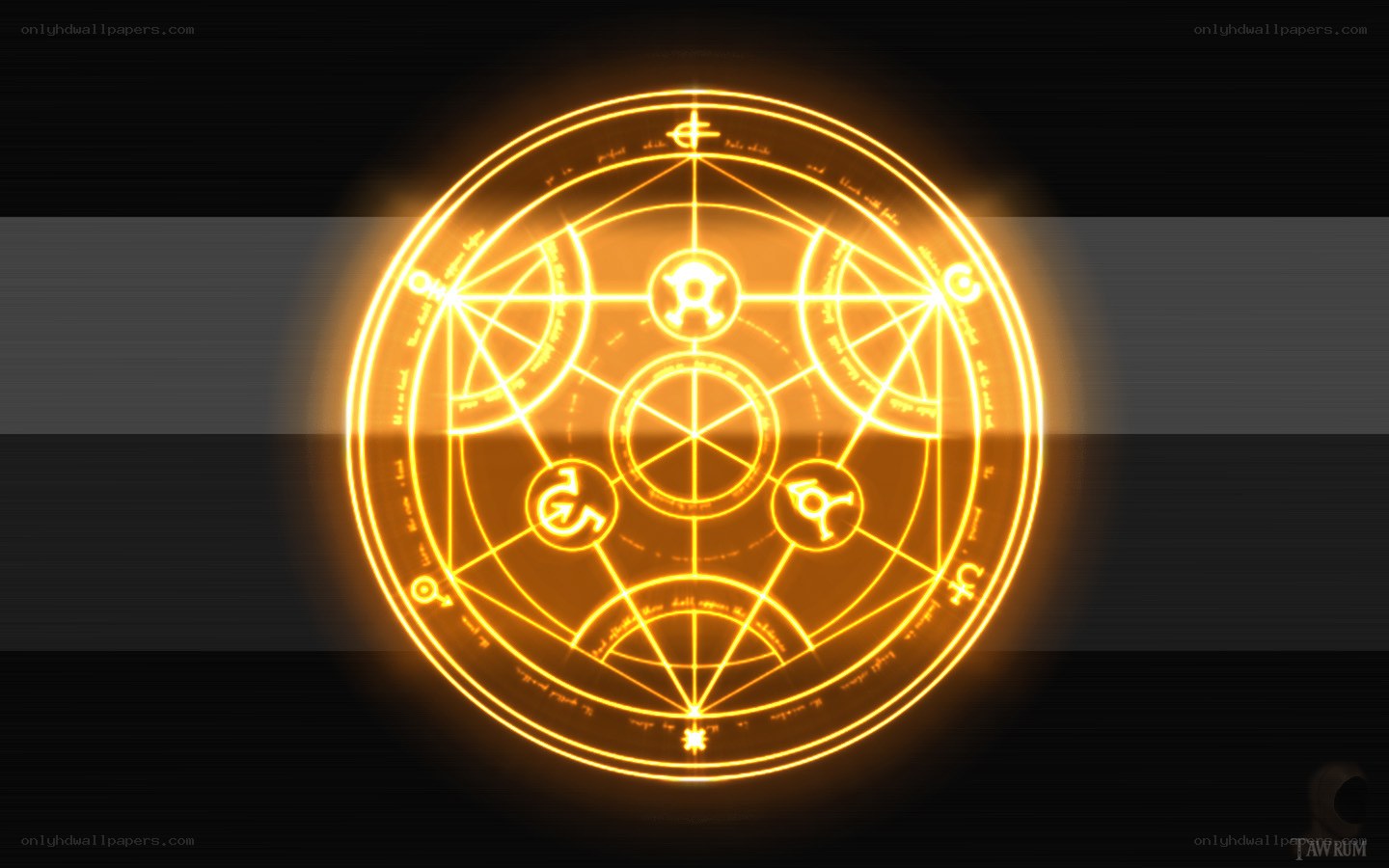 glowing magical circle symbol