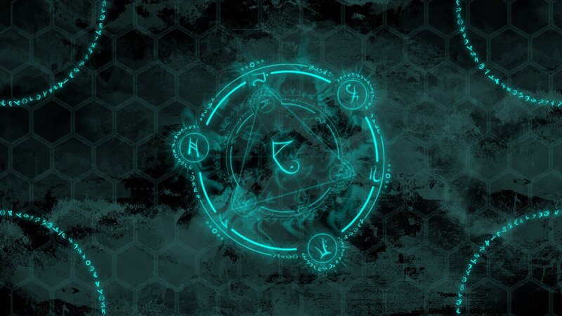 Glowing Magical Circle — Teal