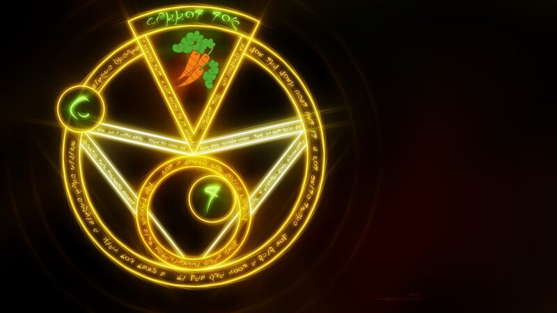 Glowing Magical Circle — Yellow