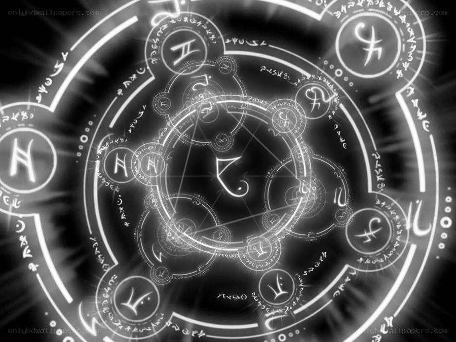 glowing magical rune circle
