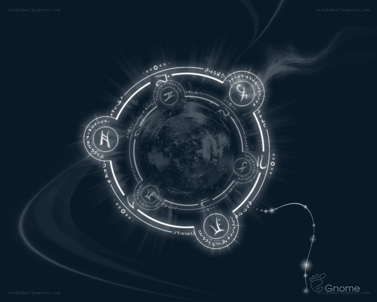 glowing magical rune circle