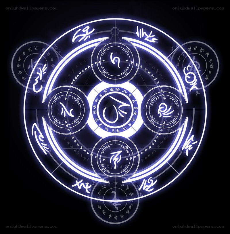 glowing magical rune circle