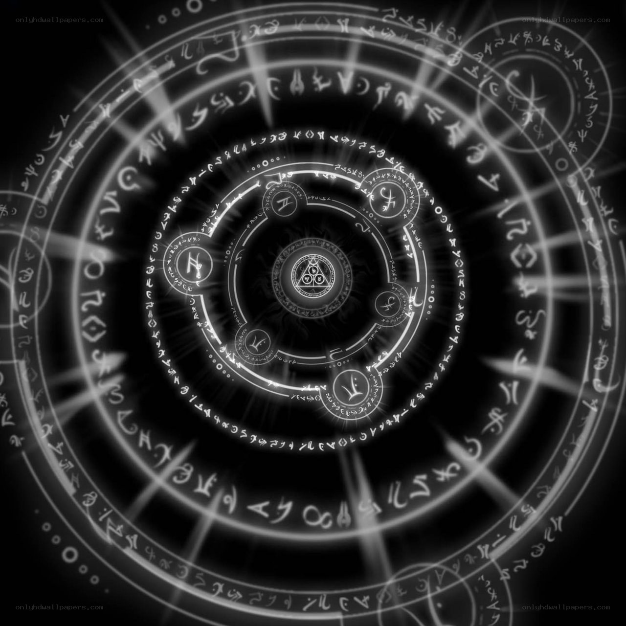 glowing magical sigil circle