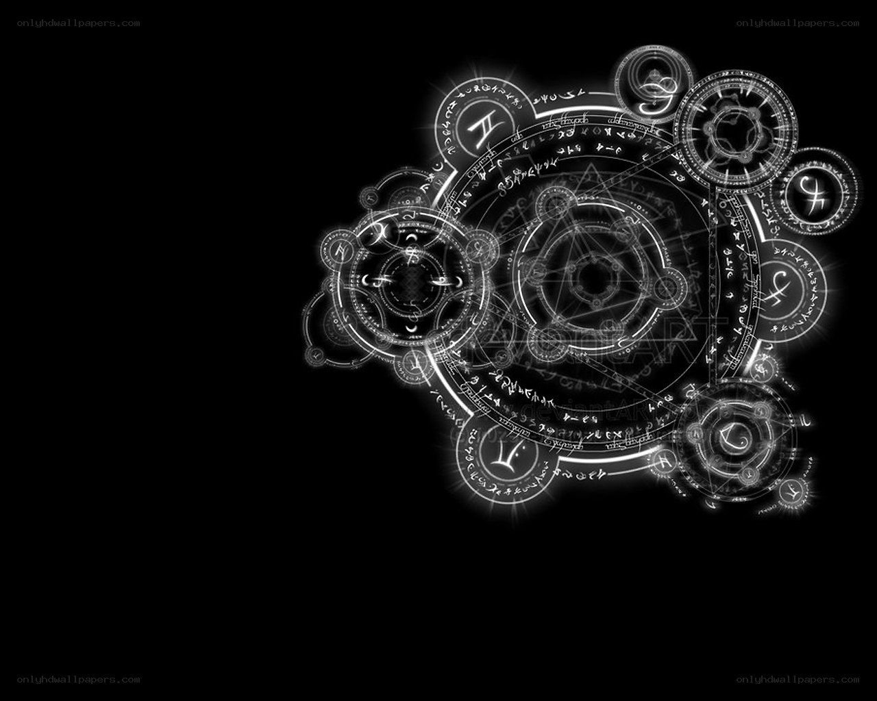 glowing magical sigils