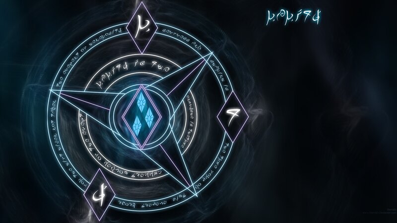 Glowing Magical Symbol — Blue