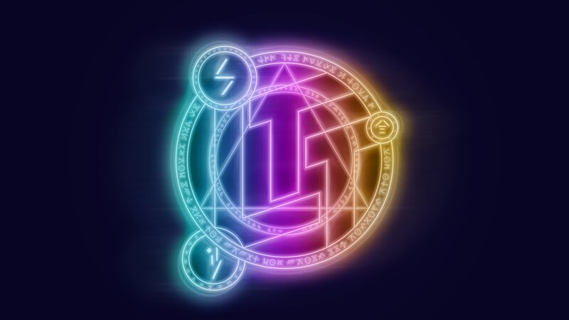 Glowing Magical Symbol — Purple