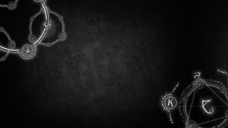 Glowing Magical Symbols — Black, Mysterious, Digital Art