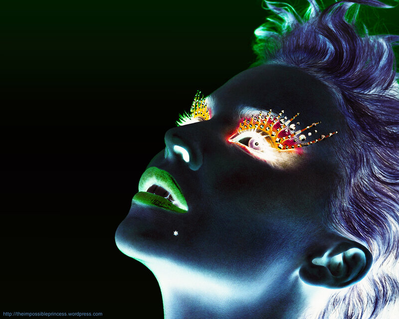 glowing makeup portrait