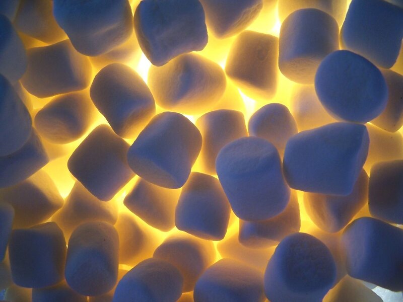 glowing marshmallows