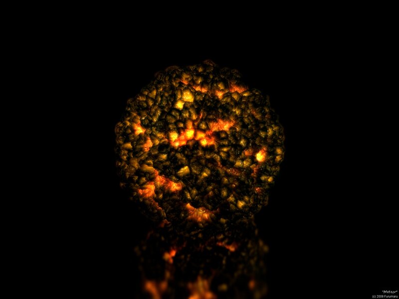 Glowing Meteorite