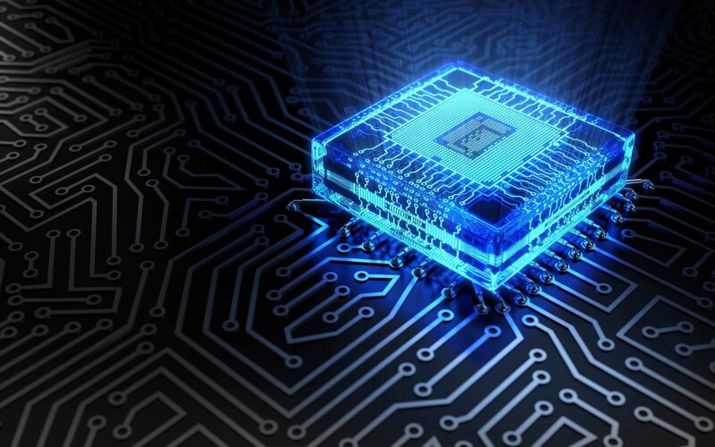 Glowing Microchip