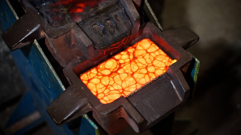 Glowing Molten Metal