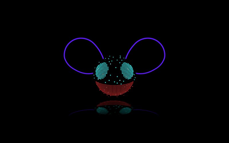 Glowing Mouse Head — Black