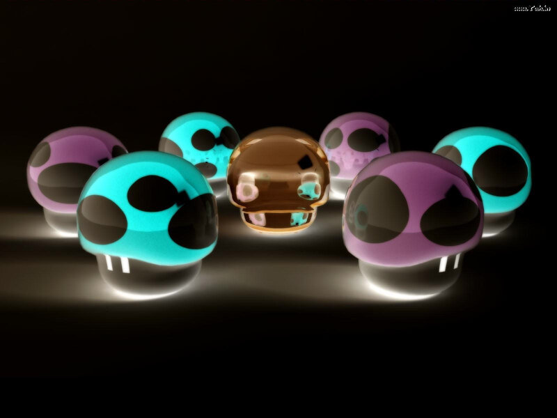 Glowing Mushroom Caps