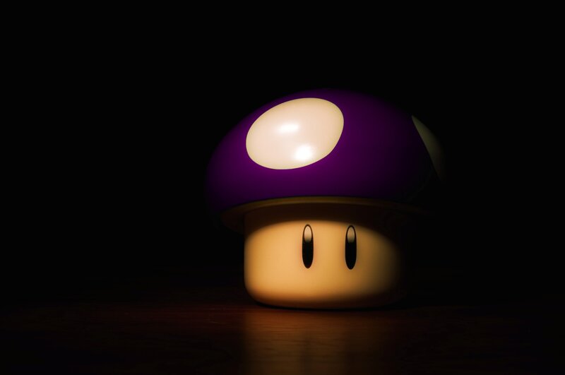 glowing mushroom lamp