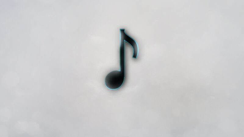 glowing music note icon