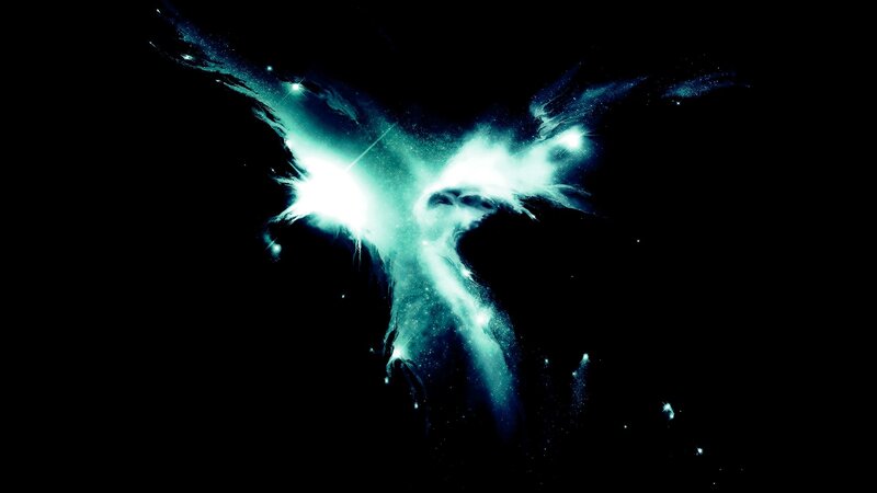 glowing nebula with wings