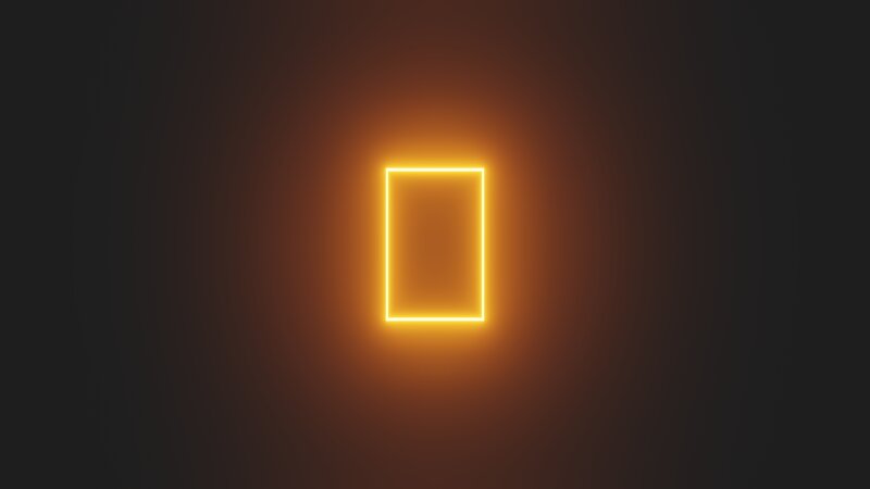Glowing Neon Rectangle