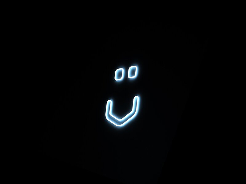 Glowing Neon Smiley Face
