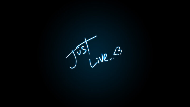 Glowing Neon Text — Black