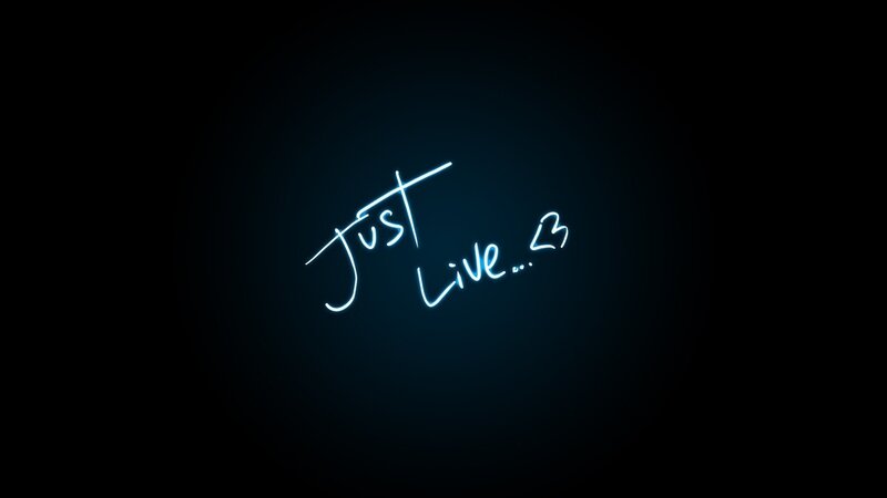Glowing Neon Text — Blue, Minimalist
