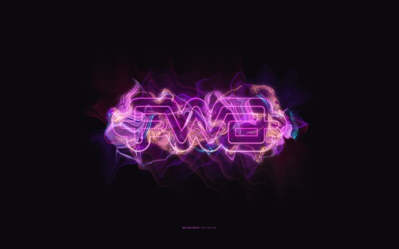 Glowing Neon Text — Purple