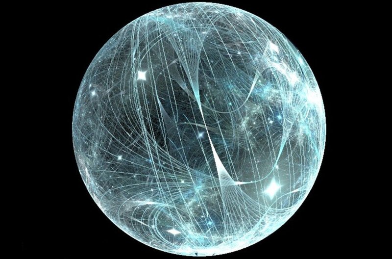 glowing network sphere