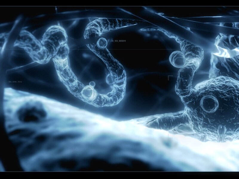 Glowing Neural Network — Blue, Futuristic