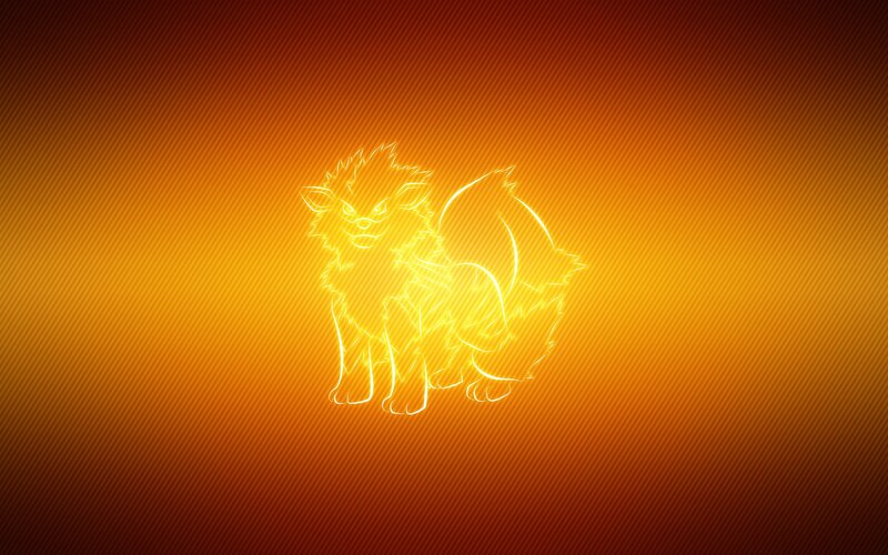 Glowing Ninetales outline