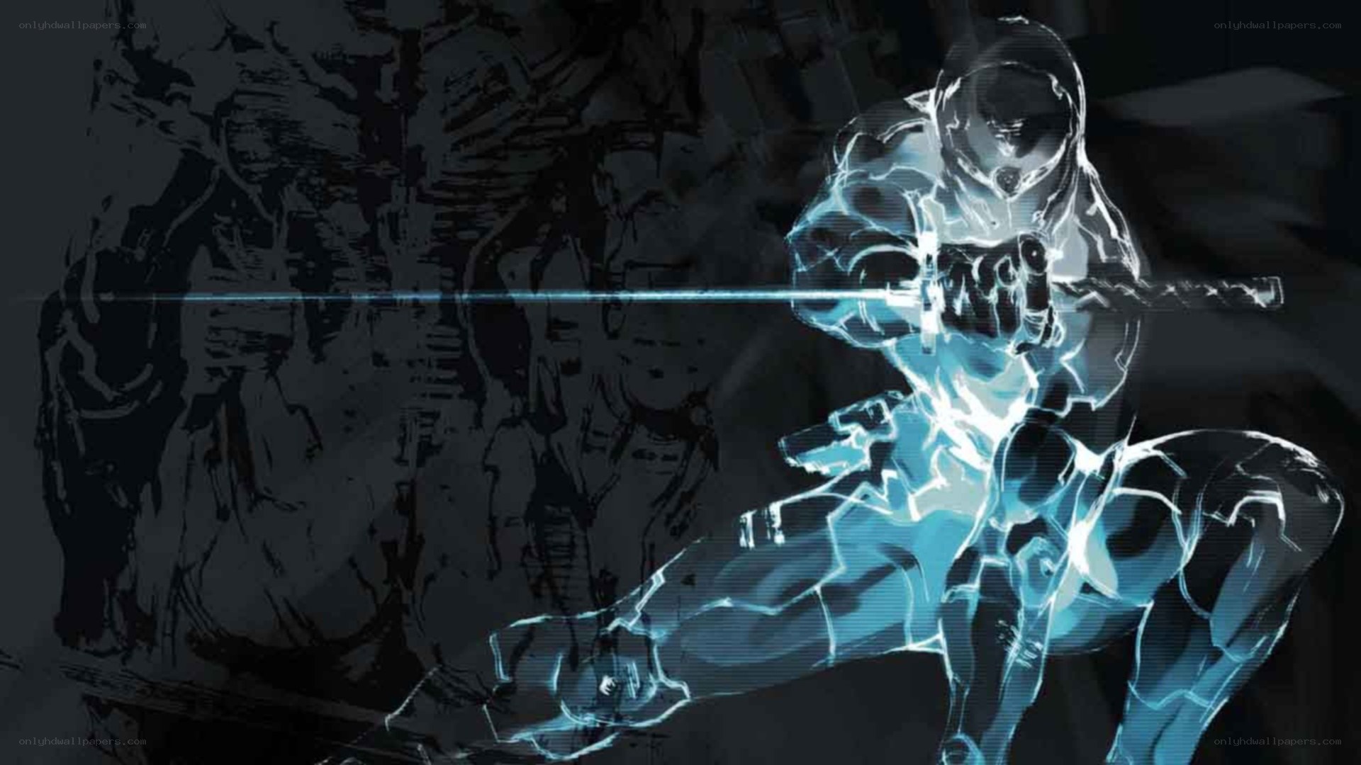 glowing ninja warrior