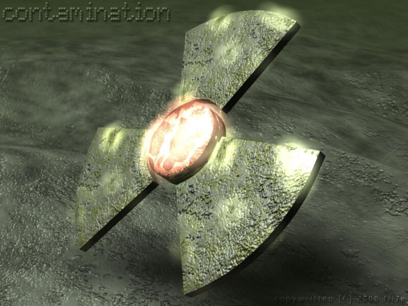 Glowing Nuclear Symbol