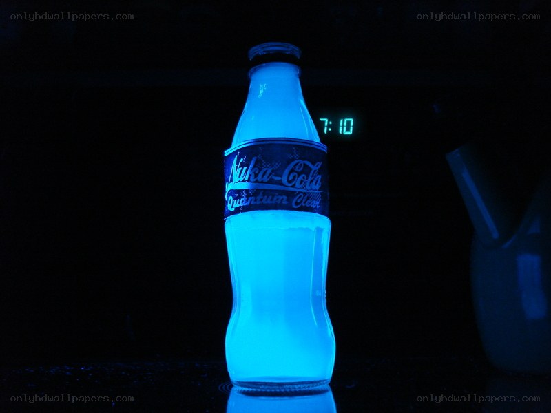 glowing nuka cola bottle