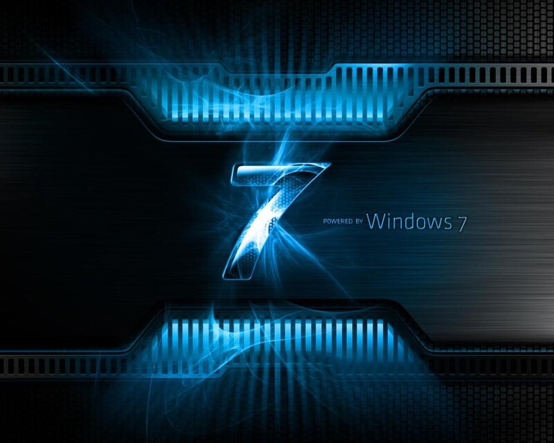 Glowing Number Seven — Blue