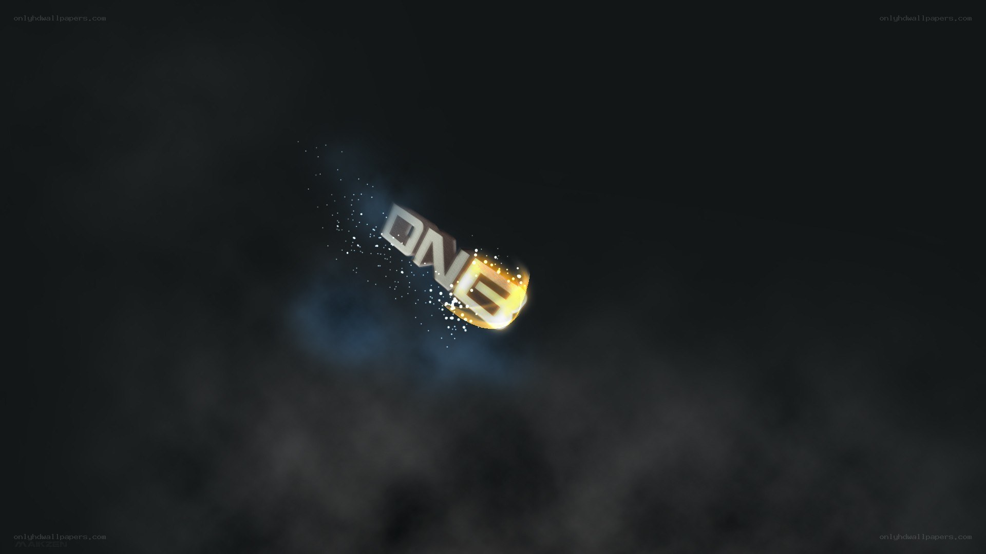 glowing one text animation