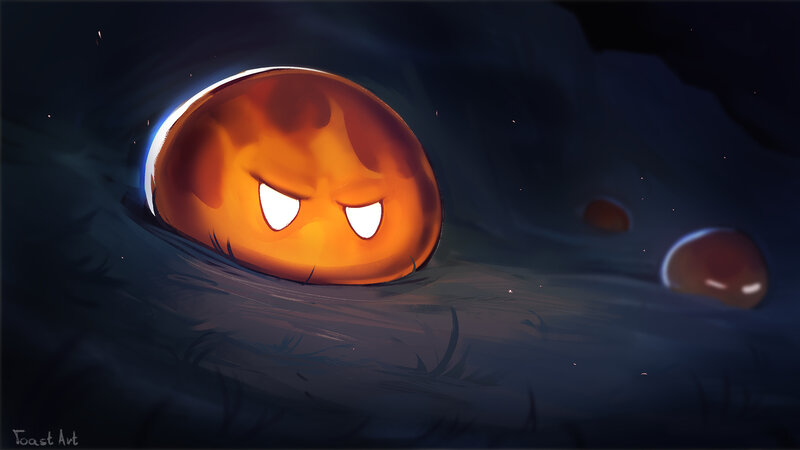 Glowing Orange Creature