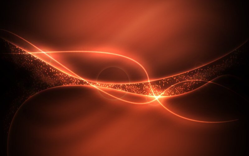 Glowing Orange Light Lines