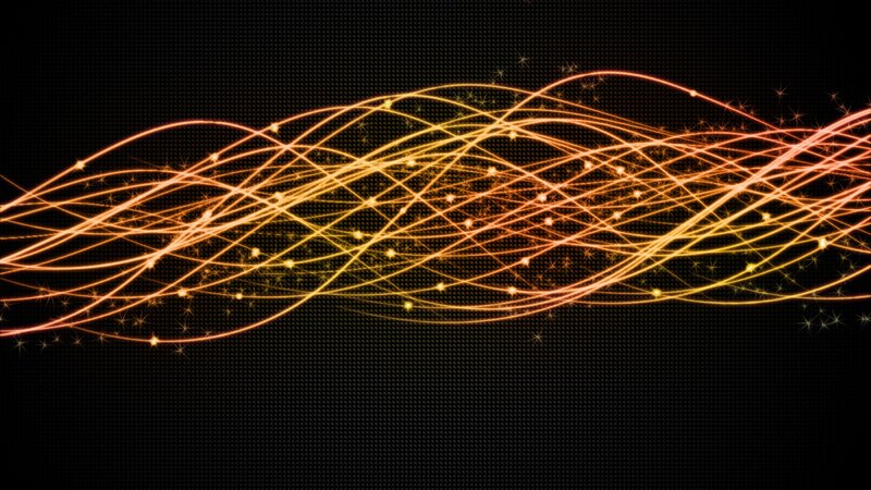 Glowing Orange Lines