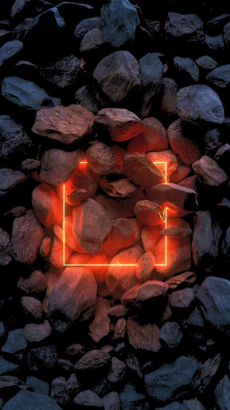 Glowing Orange Rectangle