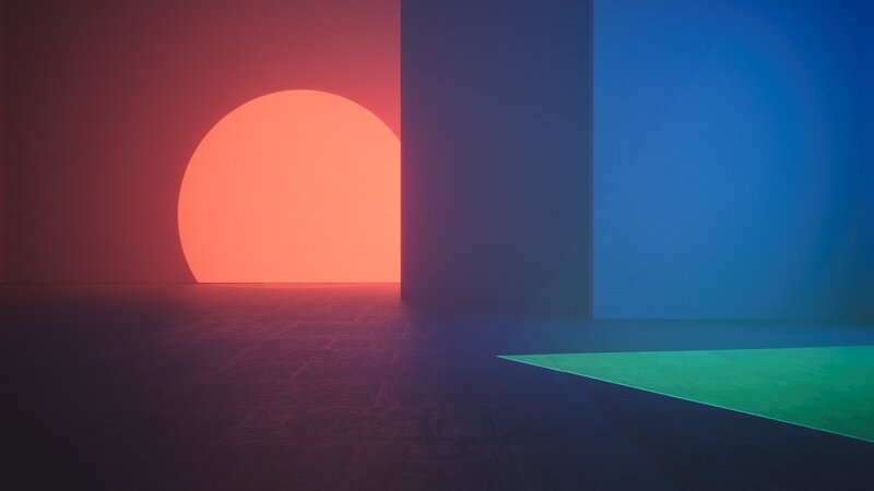 Glowing Orange Sphere — Red