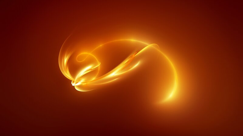 Glowing Orange Swirl