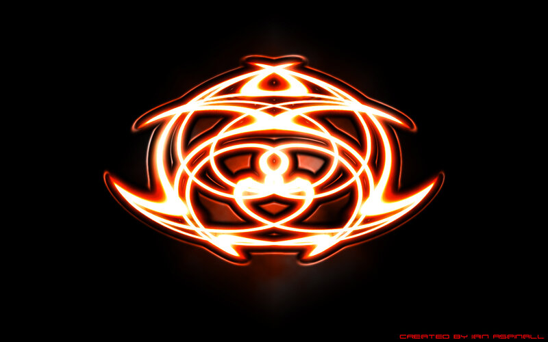 Glowing Orange Symbol