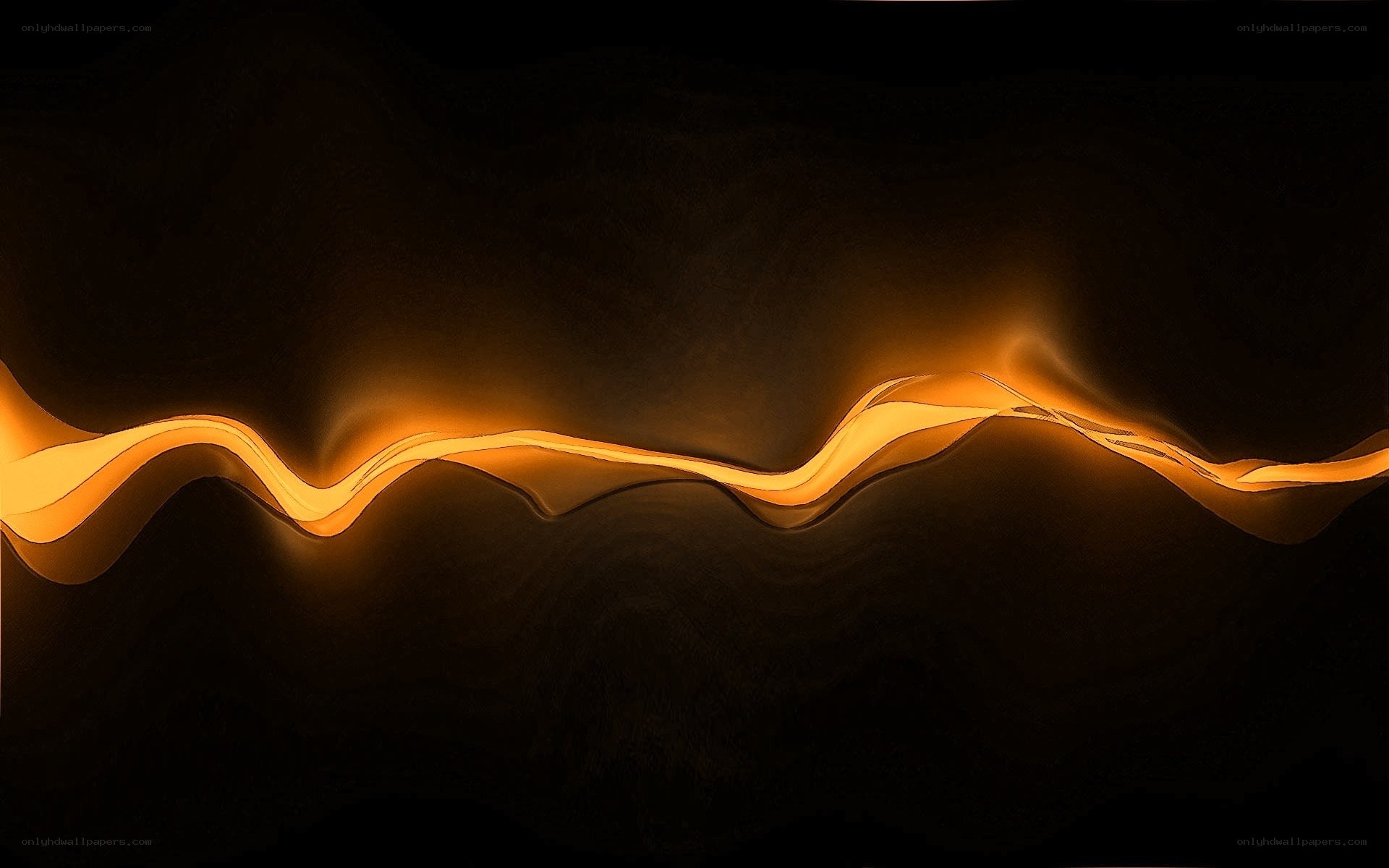 glowing orange wave